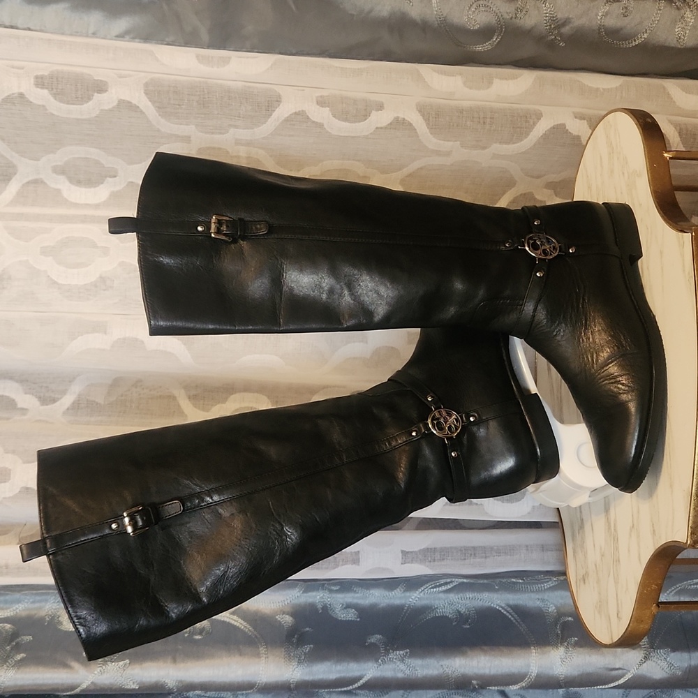 Coach leather riding boots